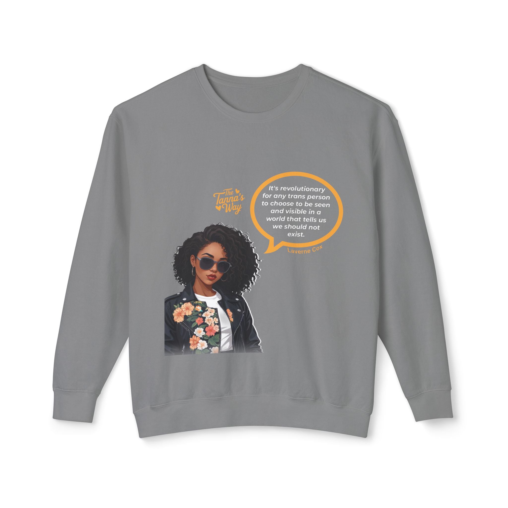 Laverne Cox | Unisex Lightweight Crewneck Sweatshirt